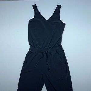 Patagonia Jumpsuit Womens Small Black Fleetwith Drawstring Waist STY56995P20